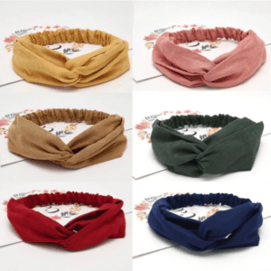 Women Cross Solid color Hair Bands
