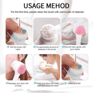 2 In 1 Face Cleansing Brush