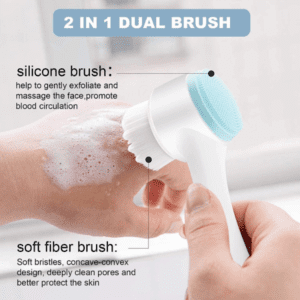 2 In 1 Face Cleansing Brush