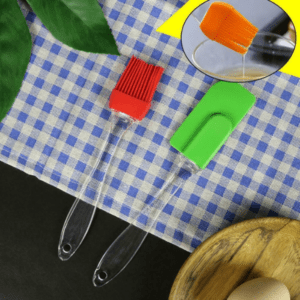 2 pc Set--Silicone Spatula & Oil Brush