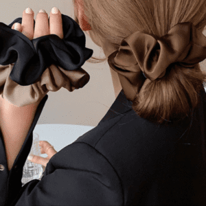 2 pcs Women Silk Scrunchie Elastic