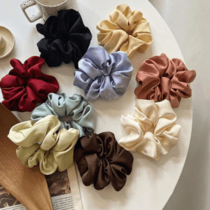 2 pcs Women Silk Scrunchie Elastic