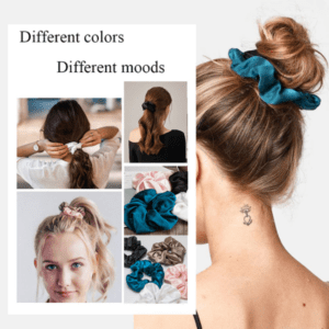 2 pcs Women Silk Scrunchie Elastic