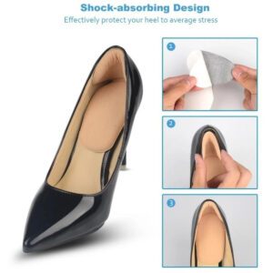 2pcs T-Shape Shoe Heel Insoles