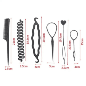 6Pcs Braids Tools with Zig Zag