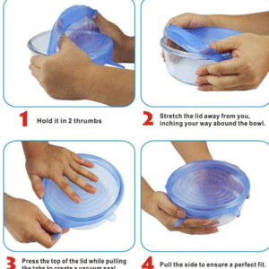 6Pcs  Reusable Silicone Stretch Seal