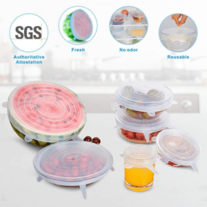 6Pcs  Reusable Silicone Stretch Seal
