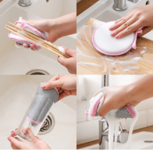 Double Side Dishwashing Sponge