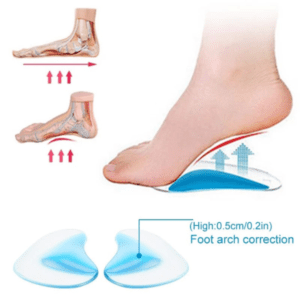 Foot Plantar Fasciitis Silicone Insoles