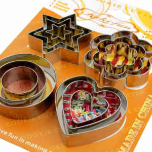 Pack Of 12 Stainless Steel Cookie Cutter